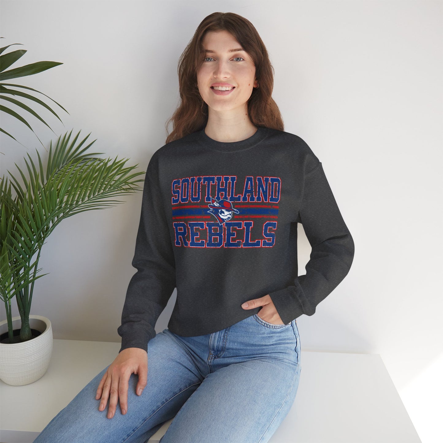 Southland Rebels Crewneck Sweatshirt — Vintage Mascot Logo