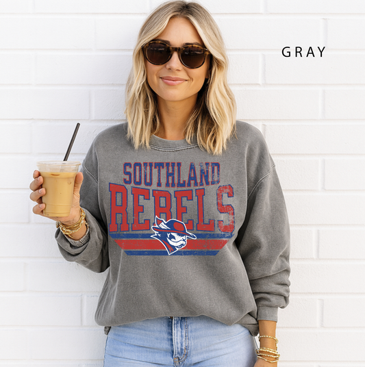 Southland Rebels Vintage Sweatshirt — Retro Distressed Crewneck
