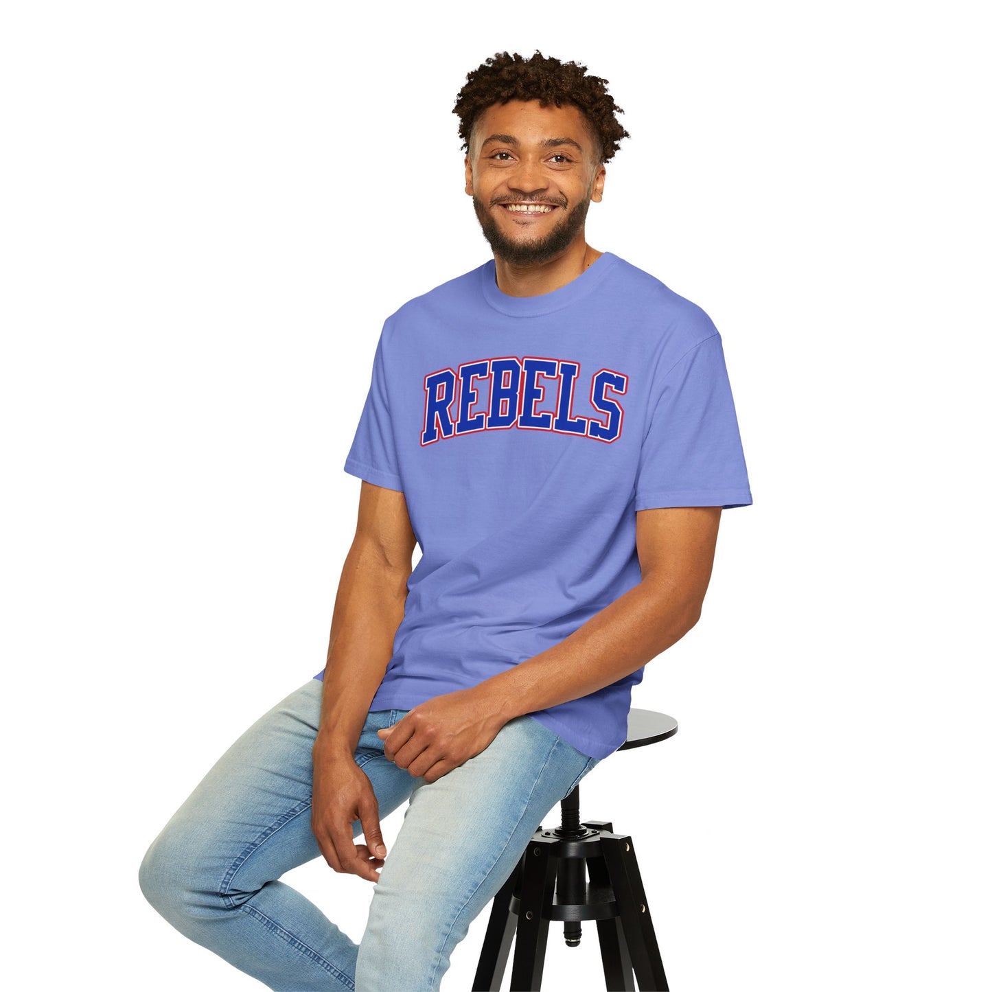Arched Tri-Color Rebels - Comfort Color Tee
