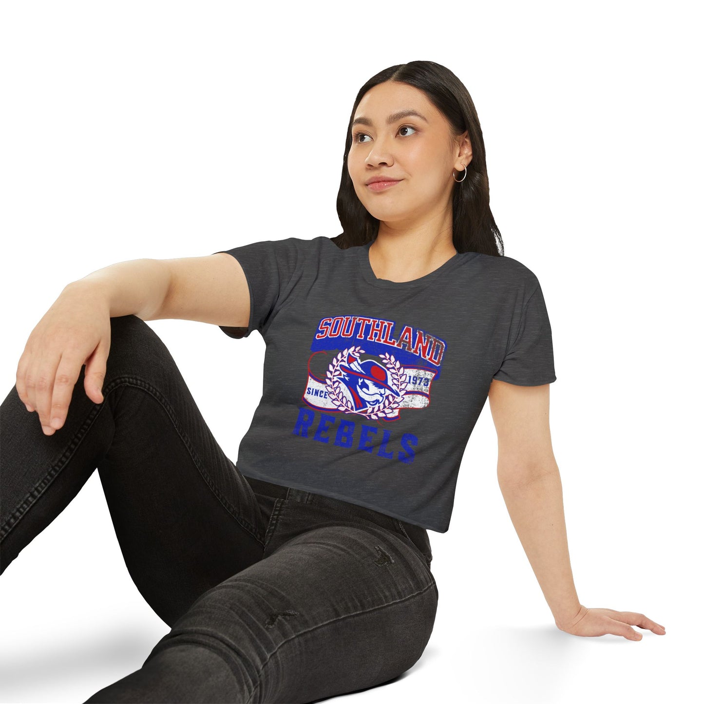 Southland Rebels Crop Top — Vintage Festival Graphic Tee
