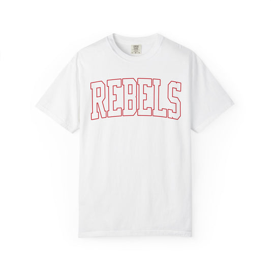 Arched Red Rebels - Comfort Colors Tee