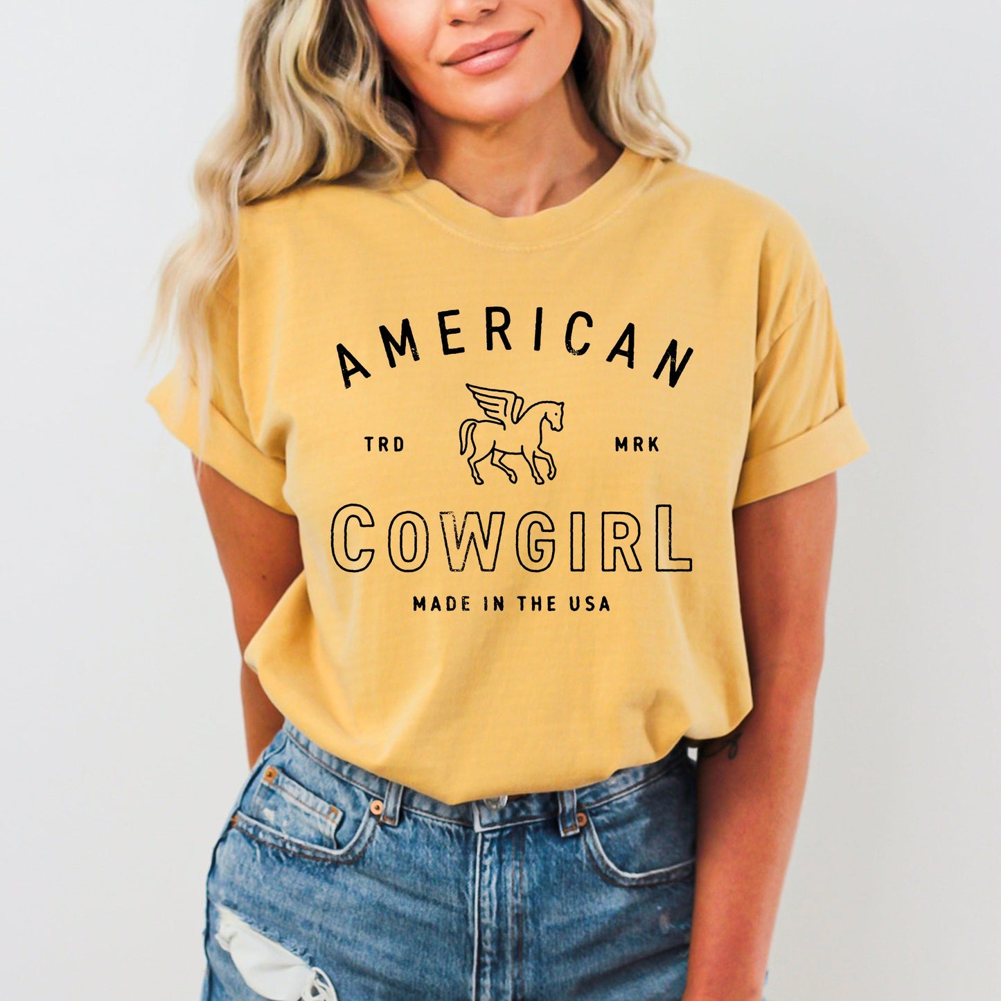 American Cowgirl, Retro, Western, Country, Classic, Vintage Shirt Comfort Colors T-Shirt