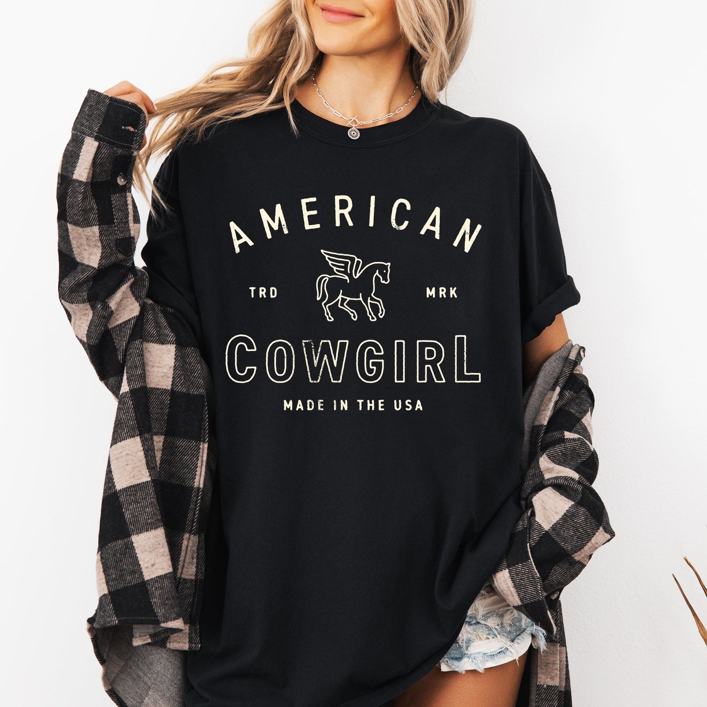 American Cowgirl, Retro, Western, Country, Classic, Vintage Shirt Comfort Colors T-Shirt