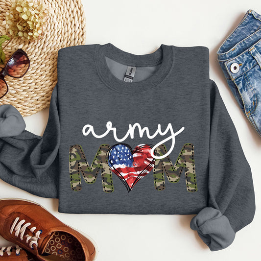 Army Mom, Military, Armed Forces, Mother's Day Sweatshirt