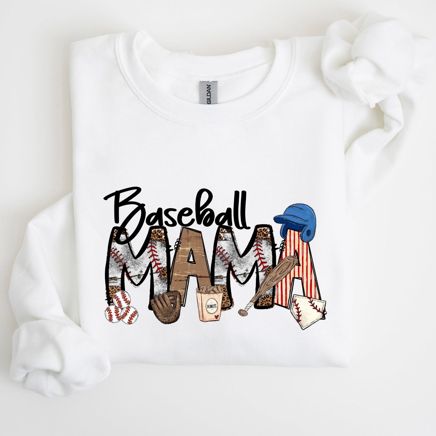 Baseball Mama, Sports, Mother's Day Sweatshirt