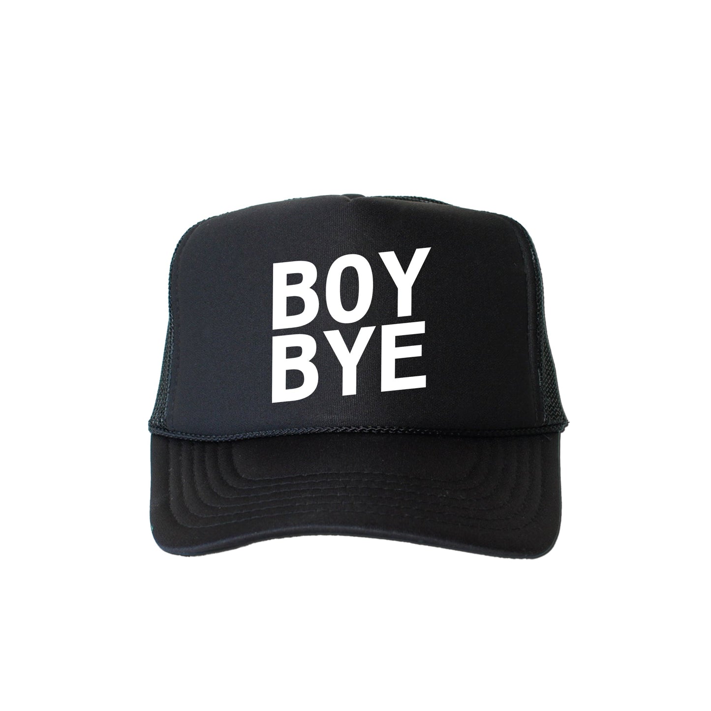 Boy Bye, Sassy, Funny, Black Snapback Trucker Hat