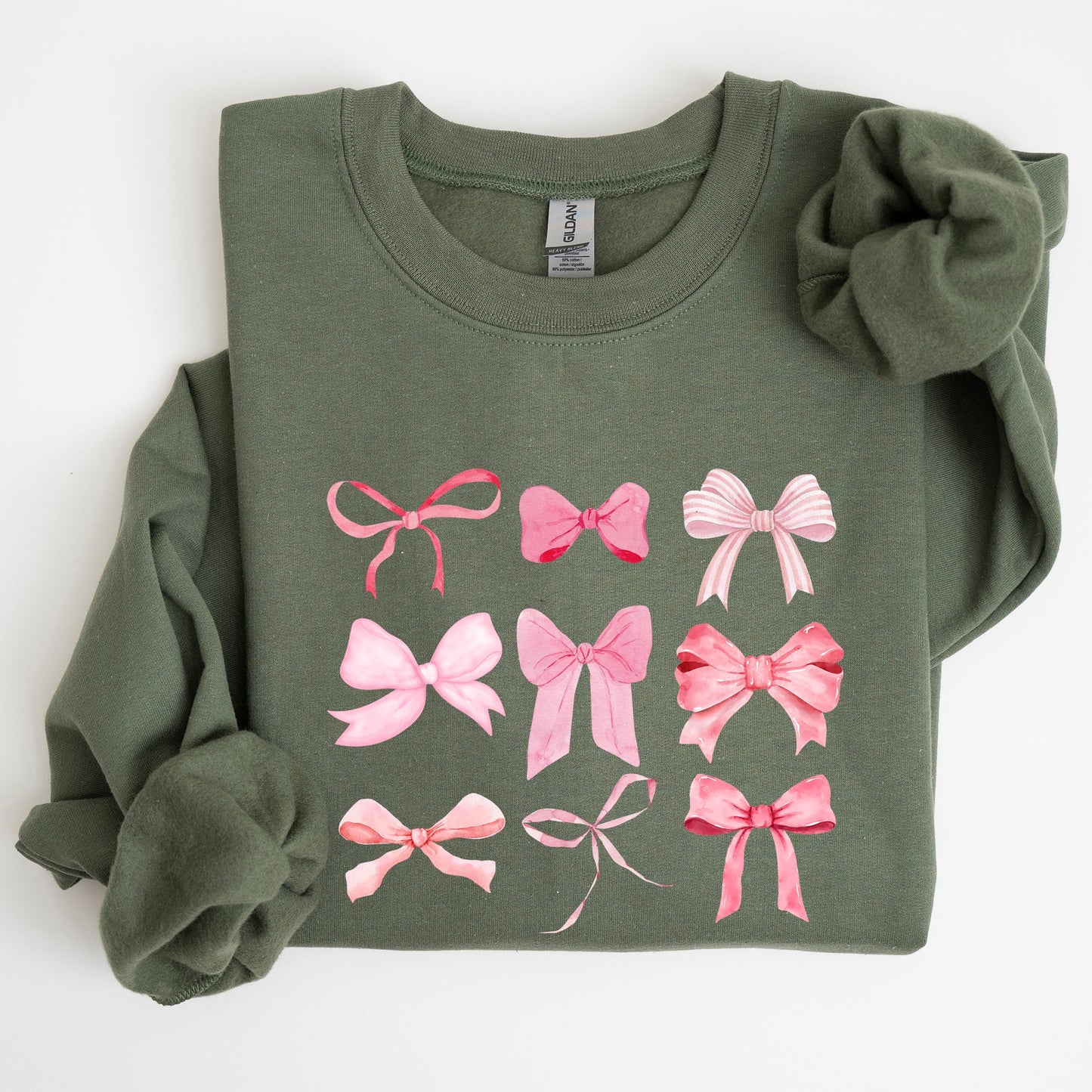 Coquette, Pink Bows, Trend, Girly, Soft Girl Era Sweatshirt
