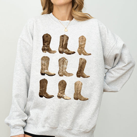 Cowboy Boots, Western, Retro, Vintage, Country, Sweatshirt