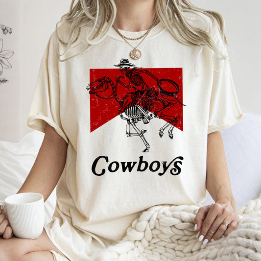 Cowboy Killer, Skeleton, Horse, Cowgirl, Western, Tshirt Comfort Colors T-Shirt