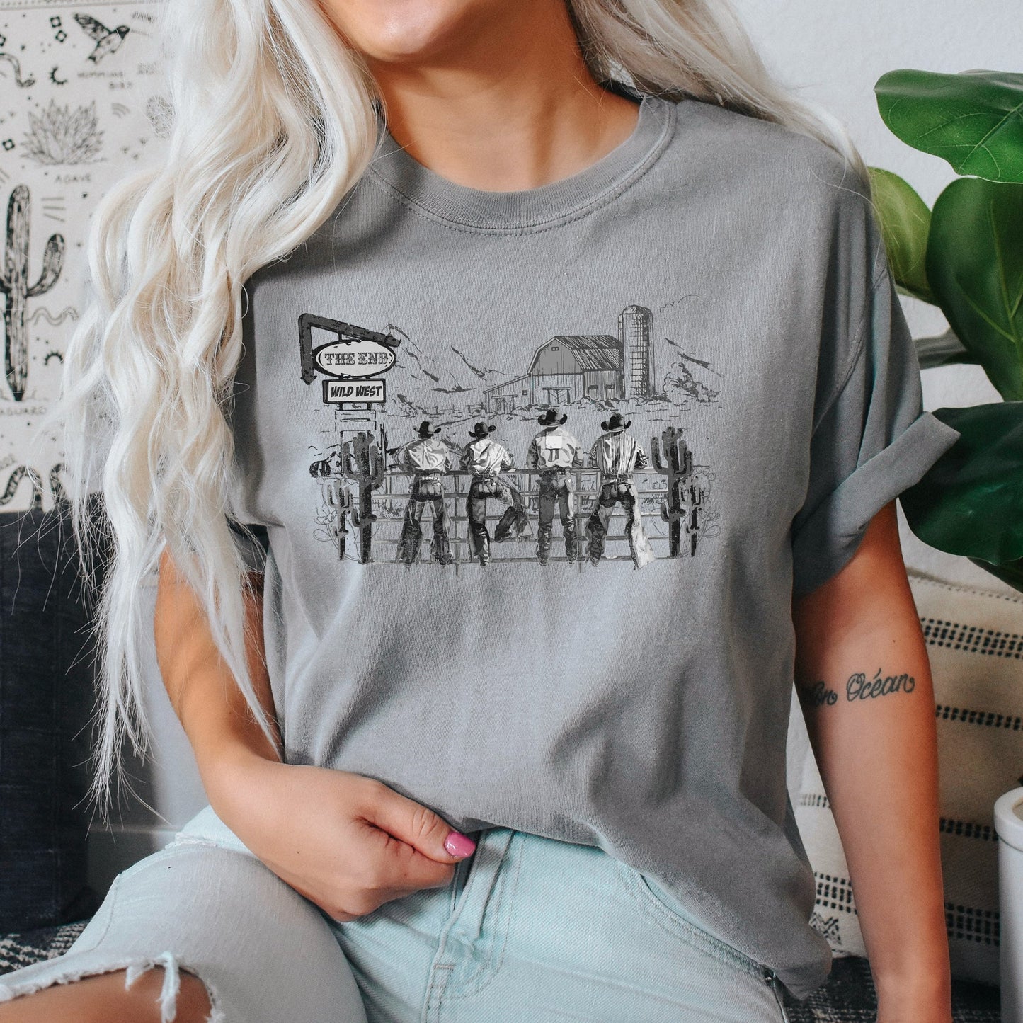 Cowboys, Ranch, Cowgirls, Cute, Western, Country, Tshirt Comfort Colors T-Shirt