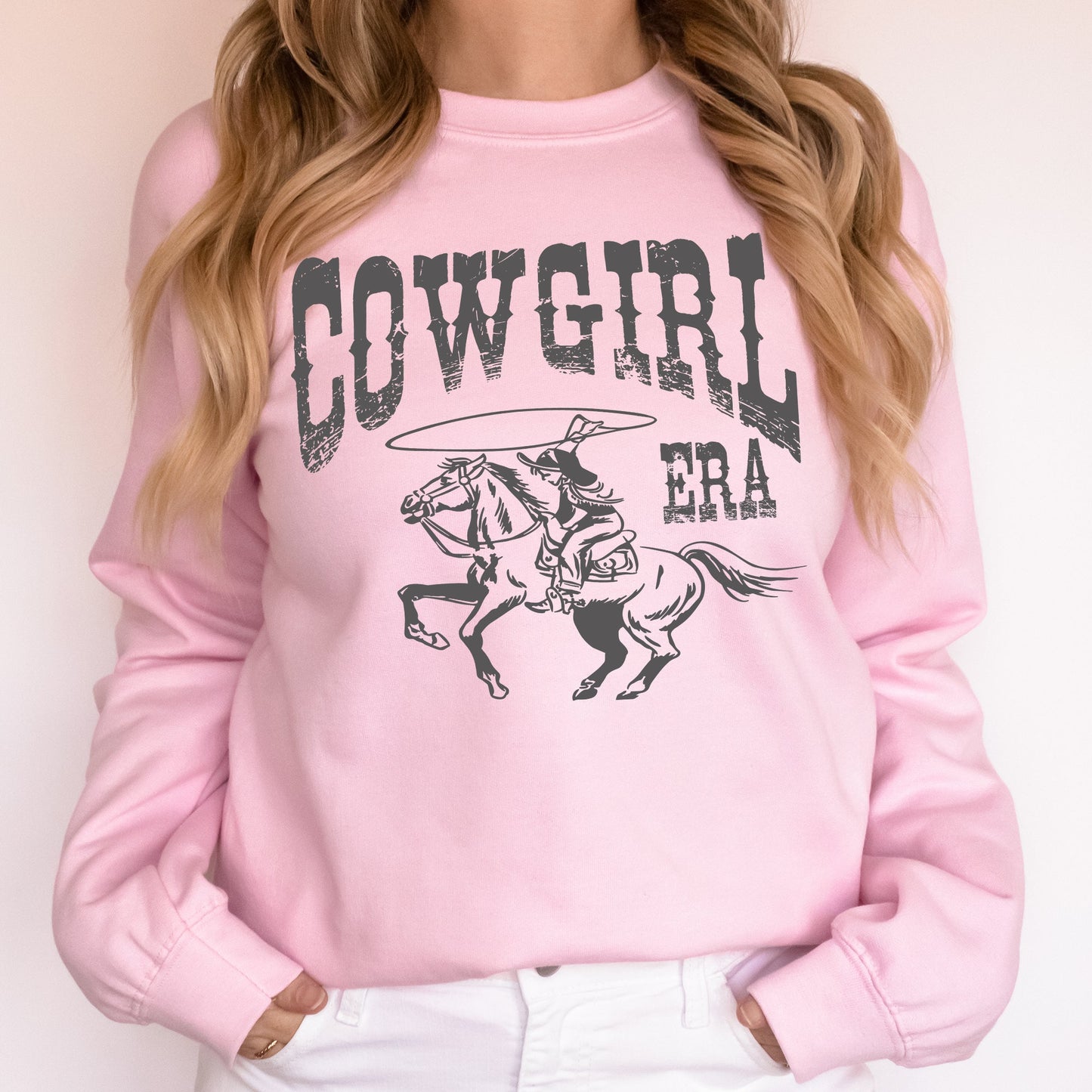 Cowgirl Era, Rodeo, Western, Country, Horse Sweatshirt