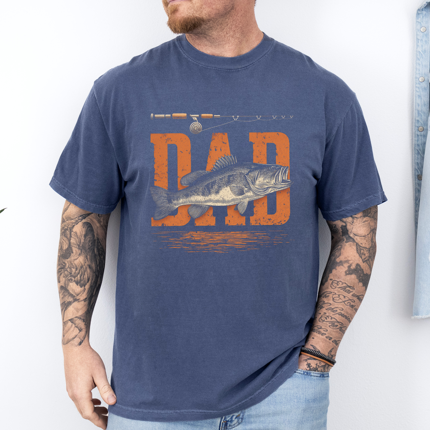 Dad, Fishing, Father's Day, Boyfriend, Husband, Brother, Guy Gift, Comfort Colors T-Shirt