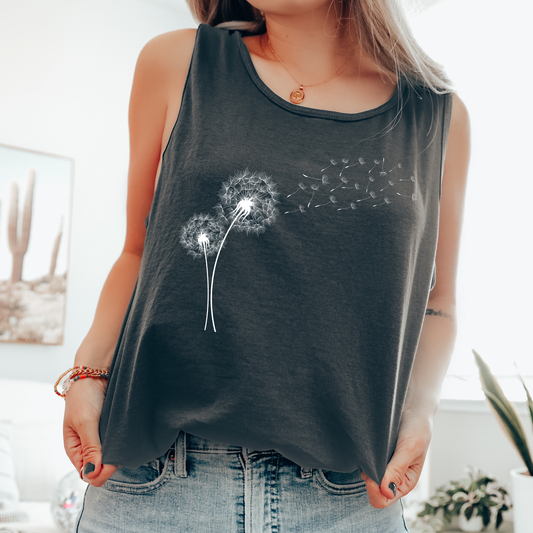 Dandelion, Nature, Beautiful Comfort Colors Tank Top