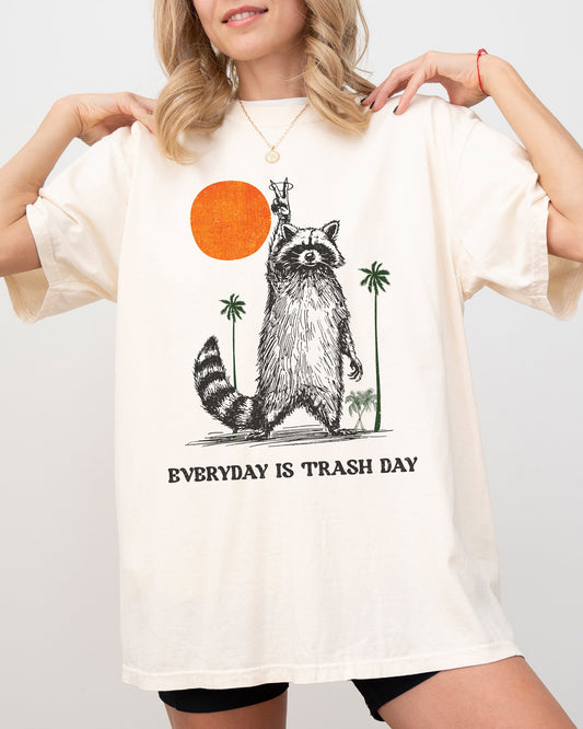 Everyday Is Trash Day, Funny, Raccoon, Meme, Aesthetic Shirt Comfort Colors T-Shirt