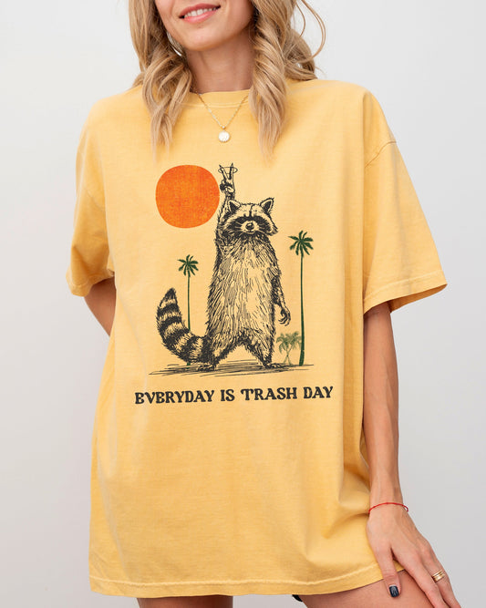 Everyday Is Trash Day, Funny, Raccoon, Meme, Aesthetic Shirt Comfort Colors T-Shirt