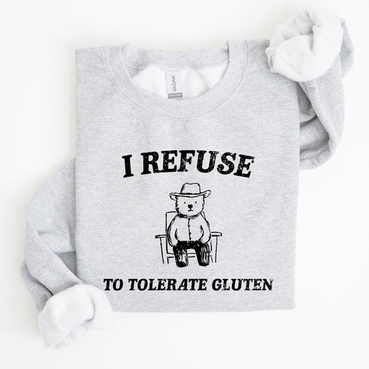 Gluten Bear, Celiac, Meme, Aesthetic, Funny Sweatshirt