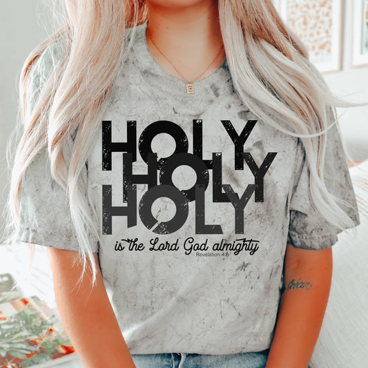 Holy, Lord God Almighty, Religious, Christian, Jesus, Faith, Gospel, Color Blast Tshirt Comfort Colors T-Shirt