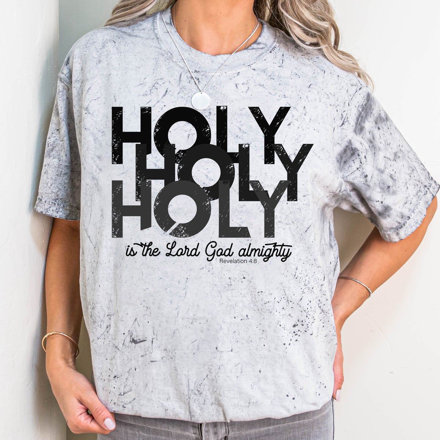 Holy, Lord God Almighty, Religious, Christian, Jesus, Faith, Gospel, Color Blast Tshirt Comfort Colors T-Shirt