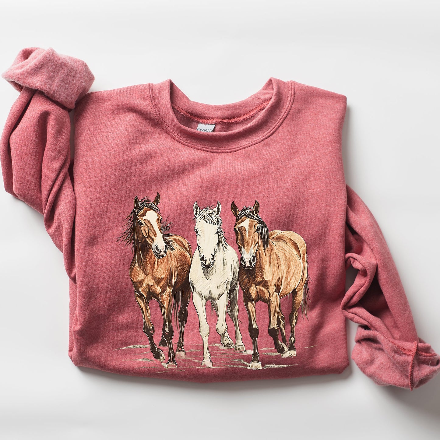 Horses, Western, Classic, Country, Cowboy, Cowgirl, Rodeo Sweatshirt