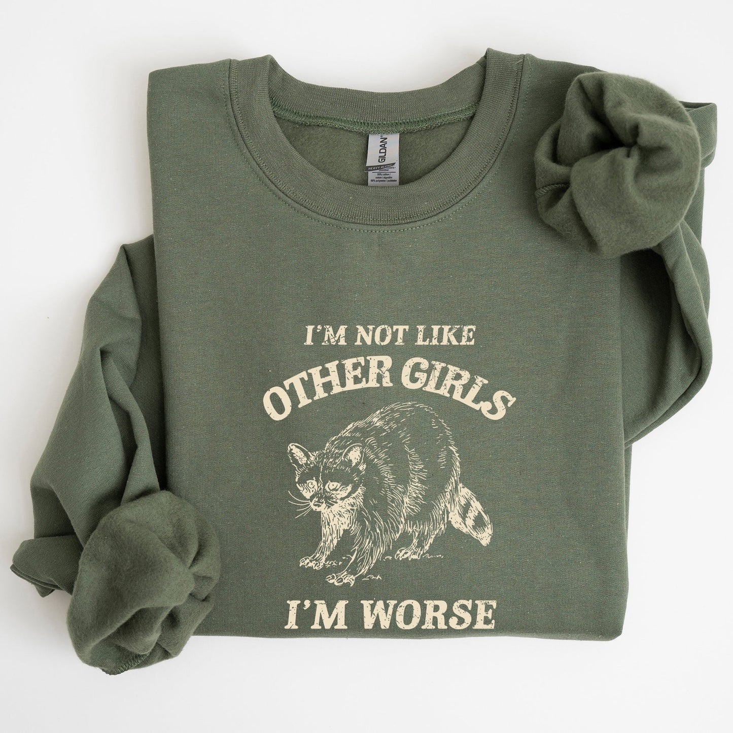 I'm Not Like Other Girls, Raccoon, Meme, Aesthetic, Funny Sweatshirt