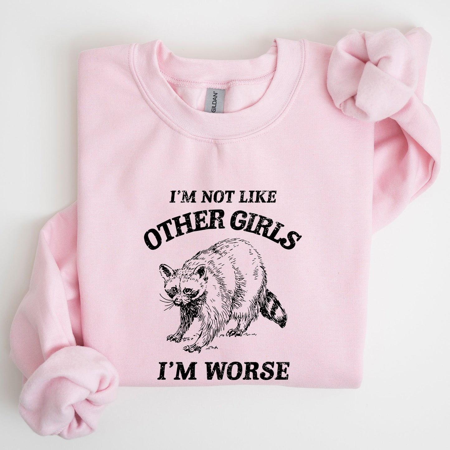 I'm Not Like Other Girls, Raccoon, Meme, Aesthetic, Funny Sweatshirt