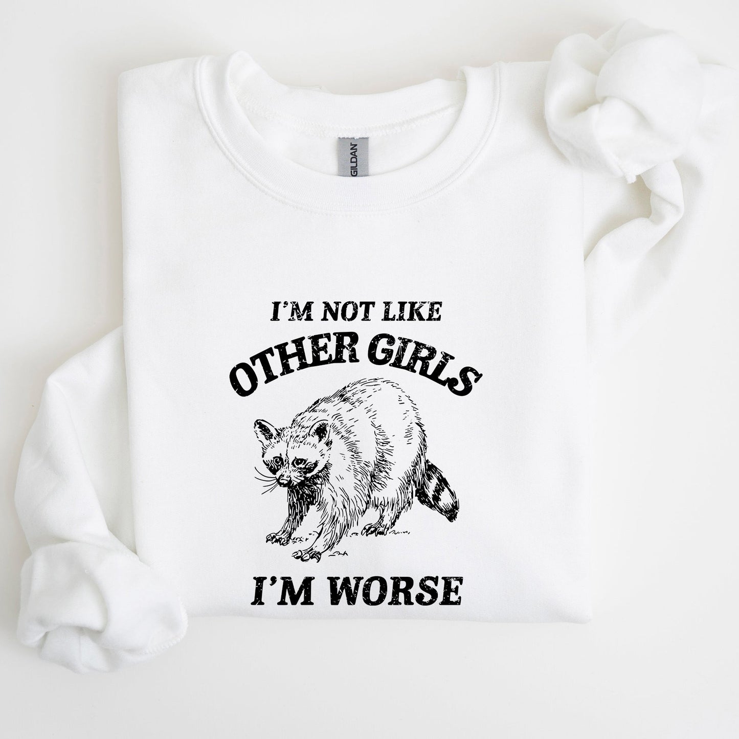 I'm Not Like Other Girls, Raccoon, Meme, Aesthetic, Funny Sweatshirt