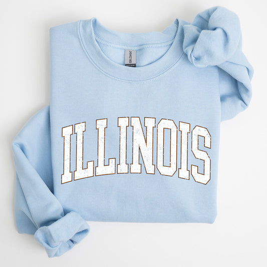 Illinois, Football, Sports, Game Day, Big Game, Touchdown, Tailgate Party, University, College, State Sweatshirt