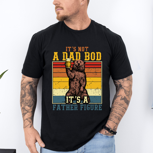 It's Not A Dad Bod, It's A Father Figure, Bear, Beer, Father's Day, Husband, Guy Gift, Soft Style T-Shirt