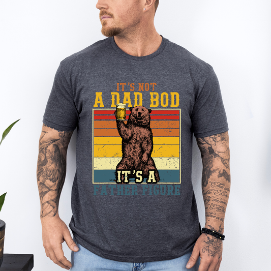 It's Not A Dad Bod, It's A Father Figure, Bear, Beer, Father's Day, Husband, Guy Gift, Soft Style T-Shirt