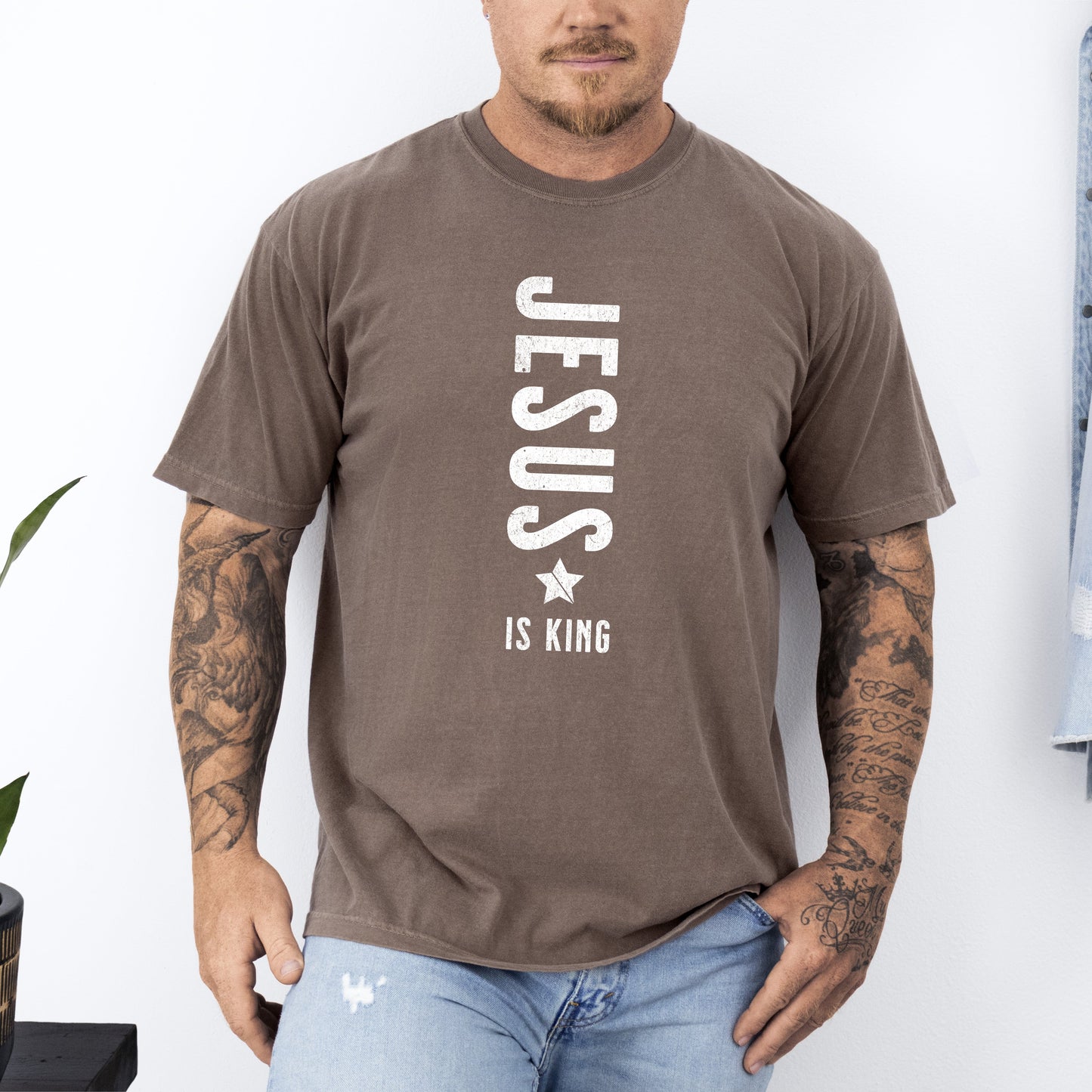 Jesus Is King, Religious, Faith, Gospel, Christian Tshirt Comfort Colors T-Shirt