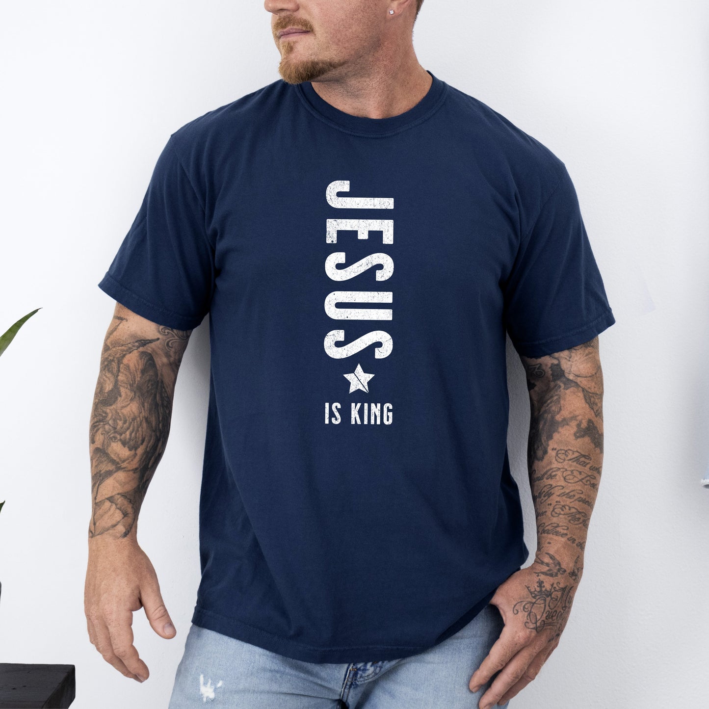 Jesus Is King, Religious, Faith, Gospel, Christian Tshirt Comfort Colors T-Shirt