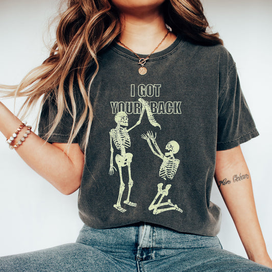 I Got Your Back, Funny Skeleton, Retro, Aesthetic, Vintage, Comfort Colors Tshirt