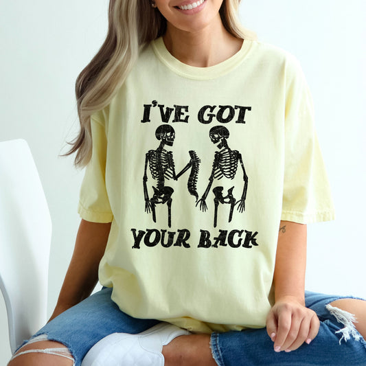 I've Got Your Back, Funny Skeleton, Retro, Aesthetic, Vintage, Comfort Colors Tshirt