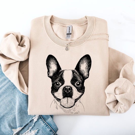 Boston Terrier, Pet, Dog Breed Sweatshirt