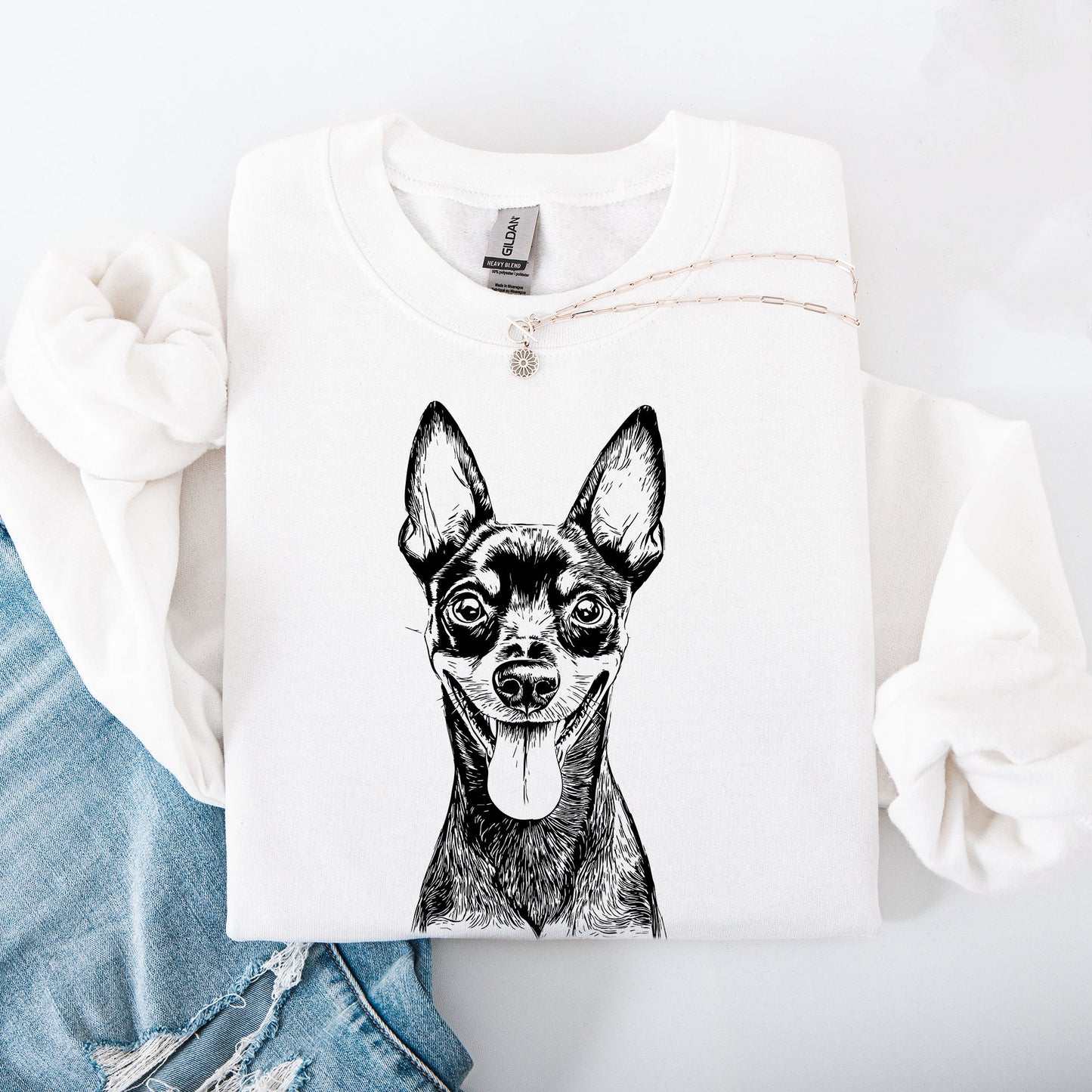 Miniature Pinscher, Min Pin, Pet, Dog Breed Sweatshirt