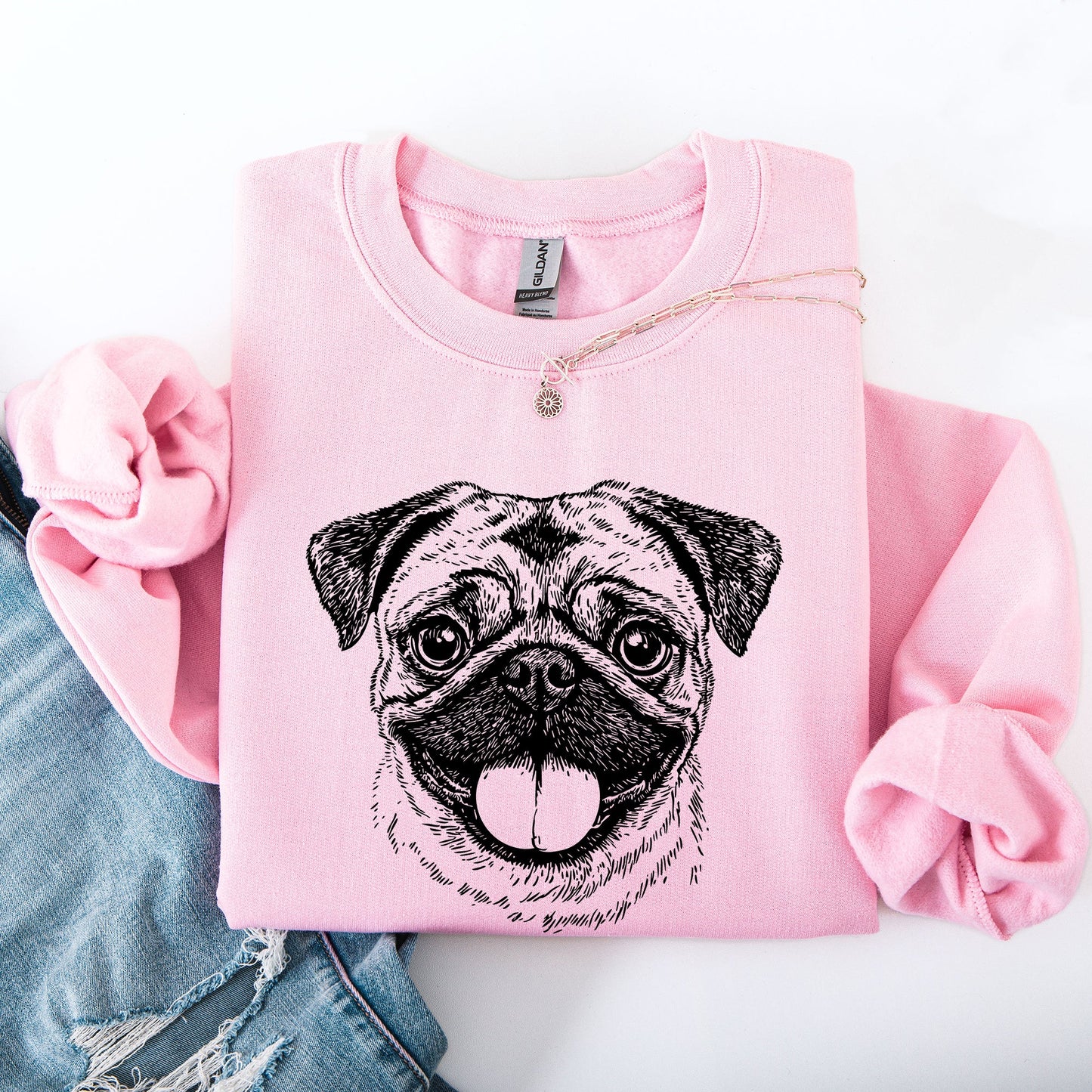 Pug, Pet, Dog Breed Sweatshirt