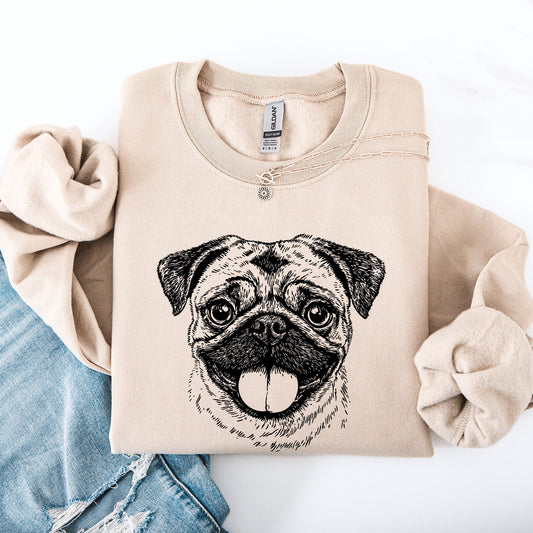 Pug, Pet, Dog Breed Sweatshirt