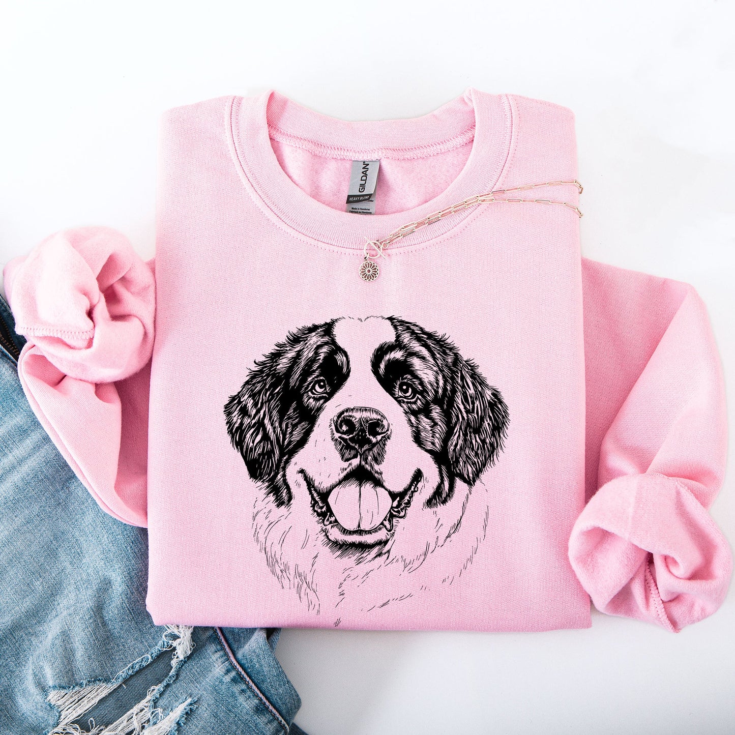Saint Bernard, Pet, Dog Breed Sweatshirt
