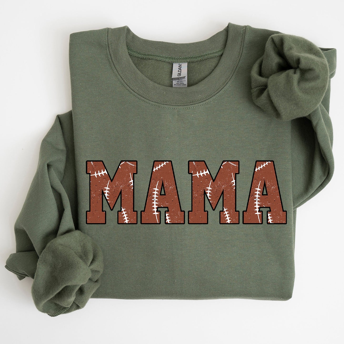 Mama, Football, Sports, Game Day, Big Game, Touchdown, Tailgate Party Sweatshirt