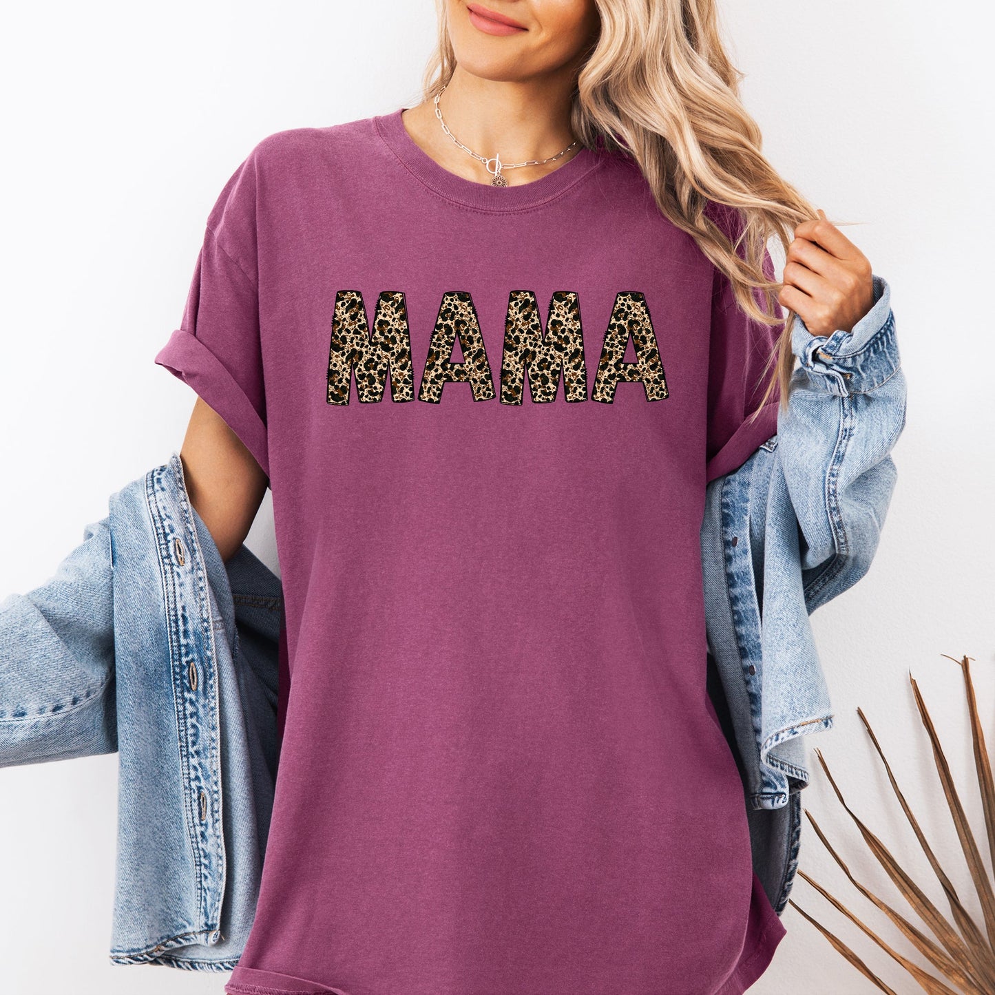 Mama, Leopard Print, Classic, Animal Print, Mother's Day Tshirt Comfort Colors T-Shirt