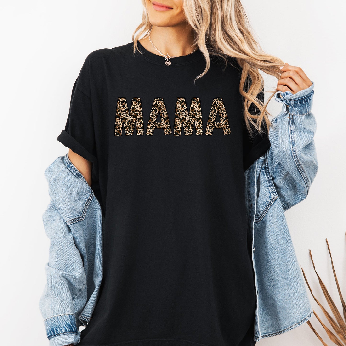 Mama, Leopard Print, Classic, Animal Print, Mother's Day Tshirt Comfort Colors T-Shirt