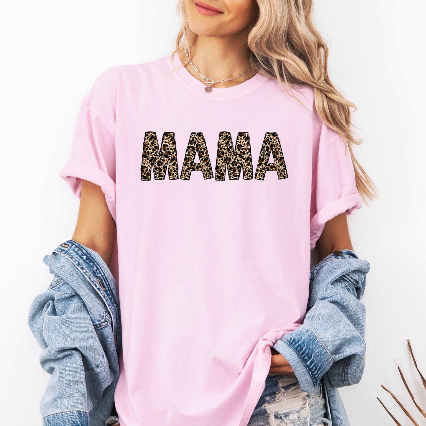 Mama, Leopard Print, Classic, Animal Print, Mother's Day Tshirt Comfort Colors T-Shirt