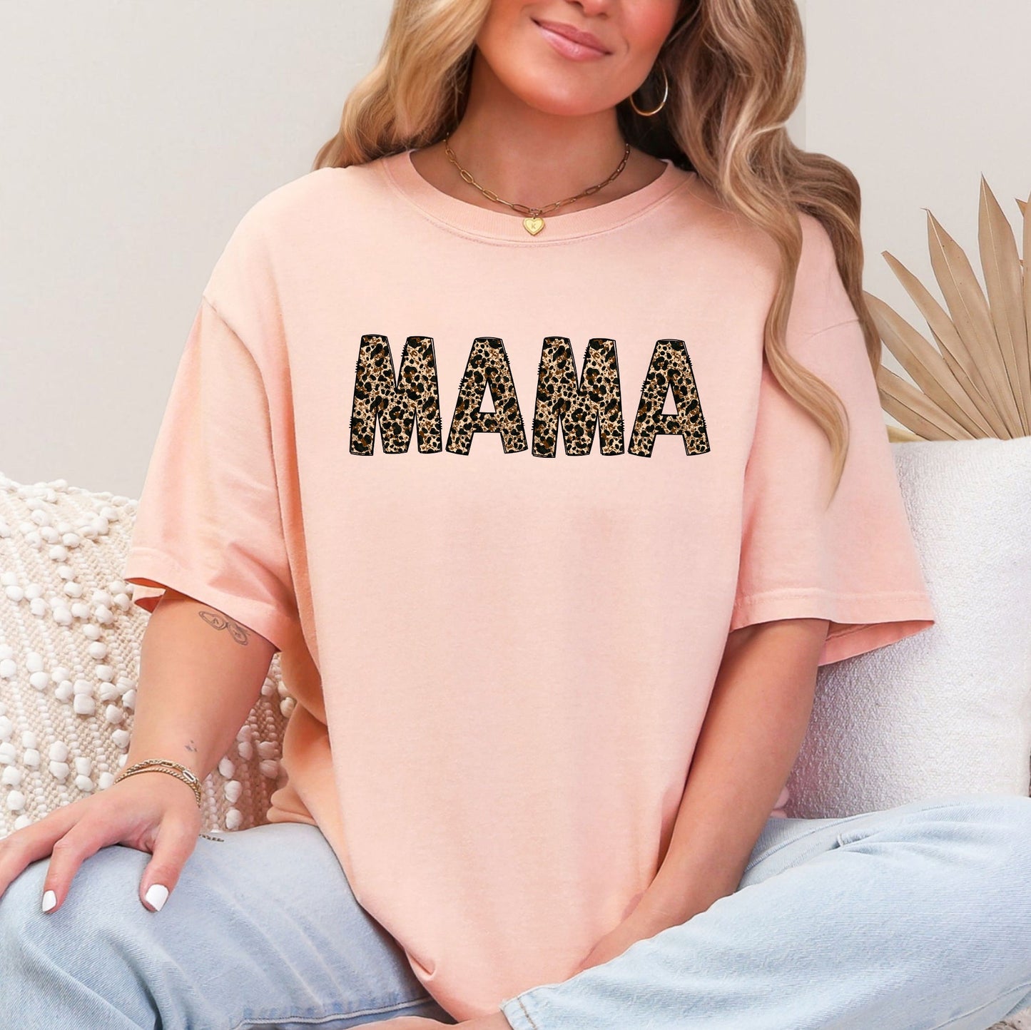 Mama, Leopard Print, Classic, Animal Print, Mother's Day Tshirt Comfort Colors T-Shirt