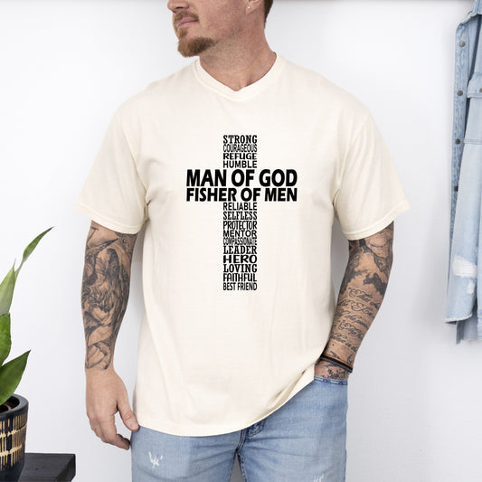 Man of God, Fisher of Men, Gospel, Jesus, Christian, Faith Tshirt Comfort Colors T-Shirt