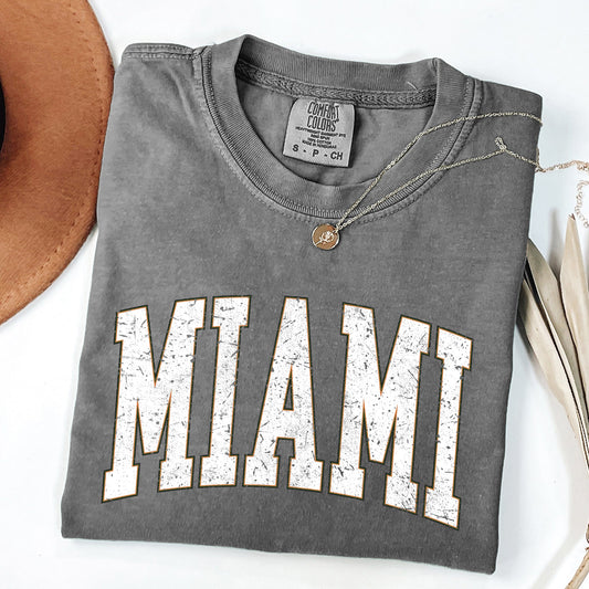 Miami, Football, Sports, Game Day, Big Game, Touchdown, Tailgate Party, University, College, State Tshirt Comfort Colors T-Shirt