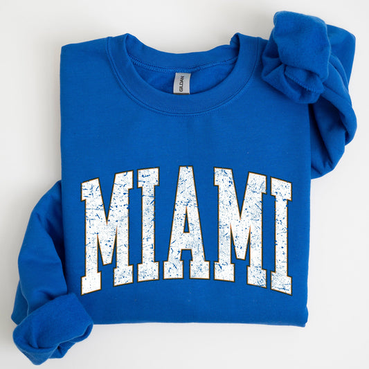 Miami, Football, Sports, Game Day, Big Game, Touchdown, Tailgate Party, University, College, State Sweatshirt