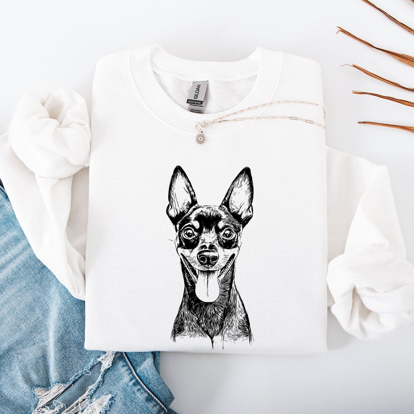 Miniature Pinscher, Min Pin, Dog Lover Apparel, Pet, Dog Breed, Cute Sweatshirt