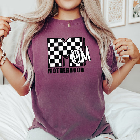 Mom, Comfort Colors, Motherhood, MTV, Retro, Checkerboard, Comfort Colors Tshirt
