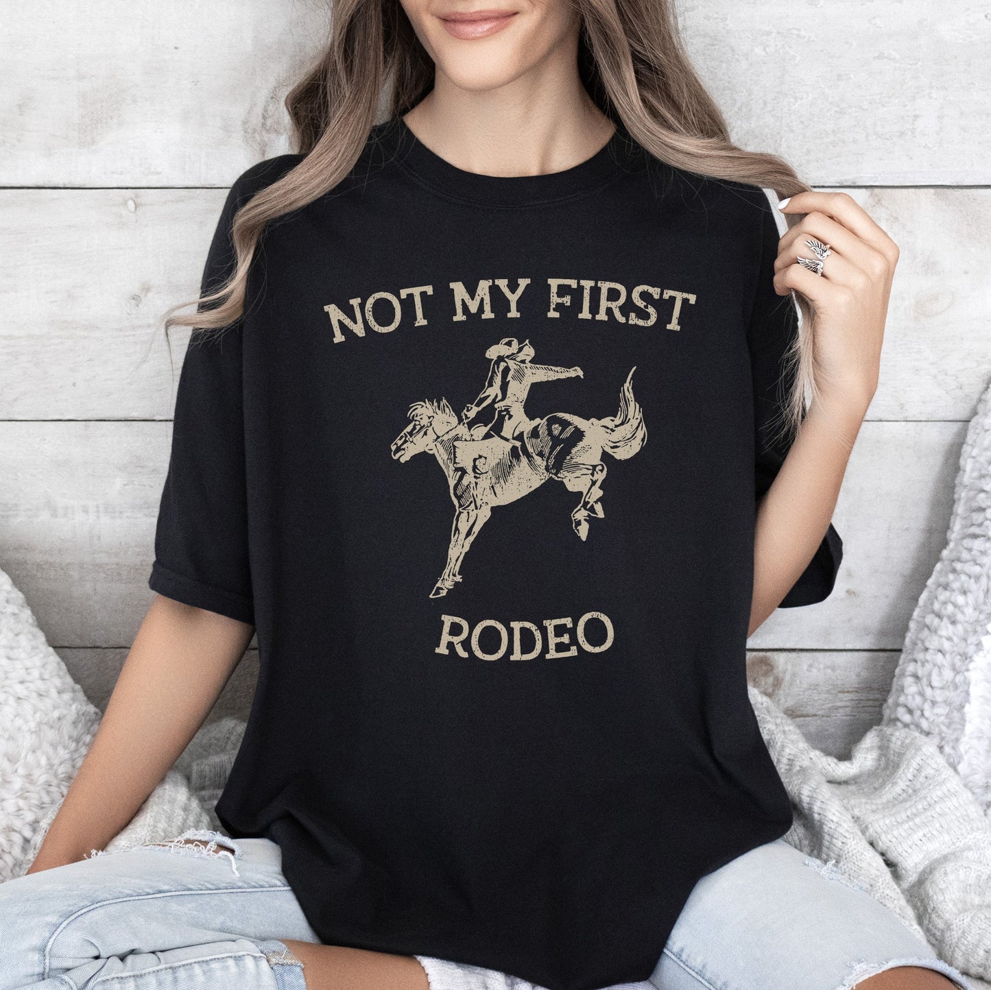 Not My First Rodeo, Cowboy, Bronco Rider, Country, Cowgirl, Tshirt Comfort Colors T-Shirt