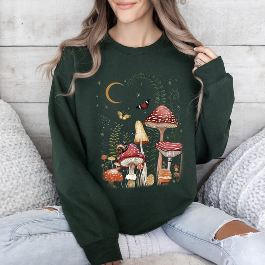 Mystical Mushroom Forest Sweatshirt